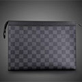 N41696 ルイヴィトンダミエ・グラフィット　LV　メンズ　トラベルポーチ　原版革