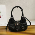 1BA381 22AW！プラダ ムーン Re-Nylon xレザー バッグ