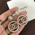 cc127785 Chanel円形復古真珠耳飾り