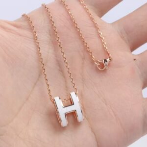 Hermes◆ H pendant  ポップ H ペンダント ネックレス11702