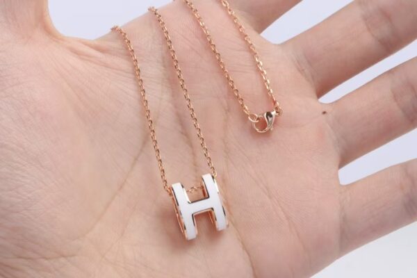 Hermes◆ H pendant  ポップ H ペンダント ネックレス11702