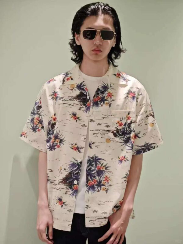 PRADAプラダリゾートフローラル半袖シャツ154797